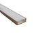 LED Strip Profiel Zilver - 1 Meter - Opbouw - Compleet met afdekkap - Profiel 17,1x6,7mm