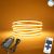 LED Strip COB - 5 Meter - Complete set - 3000k - warm wit - 320LED/m - Met RF Afstandsbediening