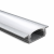 LED Profiel | Inbouw | 1 Meter | Zilver | Voor LED strips tot 14mm | 17.6x7mm | Aluminium