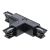 3-Fase - T-vorm - Interne connector - Rechts - Zwart