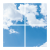 Fotoprint - afbeelding - wolk - | - verdeeld - over - 4 - panelen - | - 595 - x - 595 - mm
