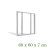Opbouwframe - | - 60x60 - | - back-lit - paneel