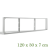 Opbouwframe - | - 120x30 - | - back-lit - paneel