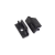 End - cap - met - kabelopening - surface - zwart - 10mm - (2 - stuks)