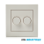 Duo - dimmer - afdekplaat - | - mat - wit - | - ion - industries