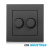 Duo - dimmer - afdekplaat - | - mat - antraciet - | - ion - industries