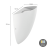 Wandlamp - daphnis - wit - 8w - white - switch - dimbaar