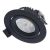 LED Inbouwspot - Warm Wit 3000k - slim-fit - 5w - dimbaar - Zwart