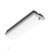 Bulkhead - | - pan - | - 3w - | - zwart - | - milky - cover
