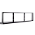 Opbouwframe - | - 120x30 - | - back-lit - paneel - zwart