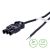 3-SWP AANSLUITSNOER MALE | 1.5 METER | 2×0.75mm²