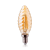 LED - filament - e14 - kaars - ribbel - dimbaar - amber - 2w