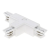 3-Fase - T-vorm - Interne connector - Rechts - Wit
