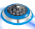 Zwembadlamp Opbouw Onderdompelbaar LED 24V AC 18W RGB IP68 Ø230mm RVS