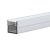 LED Strip Profiel Opbouw | 3 Meter uit één stuk | 10x10mm | Voor LED strips tot 8mm