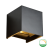 LED - thebe - cube - 2x3w - dim to warm - zwart - 2000k-3000k