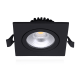 LED Inbouwspot - Warm Wit 2700k - slim-fit - 6w - Dimbaar - Zwart
