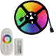 LED Strip RGB - 10 meter - complete set - type 5050 - 60 Led/m - (2X ROL 5M) - Lichtstrips - RGB RF touch afstandsbediening