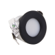 Mini LED Inbouwspot - Warm wit 3000K - Ø28mm - Zwart - Verzonken - Verandaverlichting - IP44