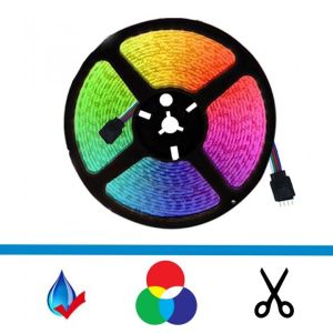 Extra Lang - LED Strip RGB - Losse ROL van 20 meter - 24V - type 5050 - 60 Led/m - IP68 - 5 Jaar Garantie