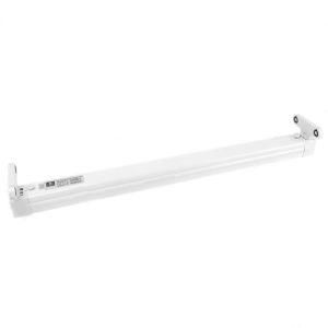 TL ARMATUUR - 60cm - Aluminium - Voor Dubbele LED TL buis - Wit - Wijder
