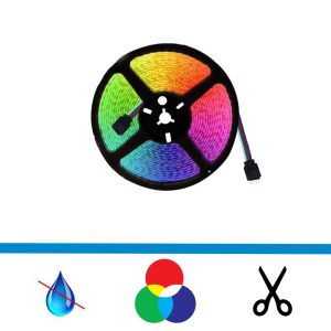 LED Strip RGB - 5 meter los - type 5050 - 12V - 60 Led/m