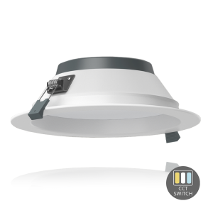 LED Downlight - Ortho - CCT Switch - Ø195 - 20w - Wit
