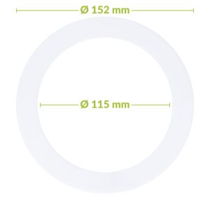 Verloopring - Ø - 115-152mm