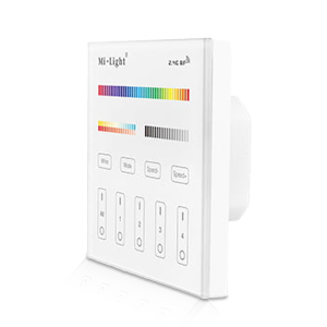 Mi-Light Wandbediening - RGB+CCT - 8 Groepen - 220V