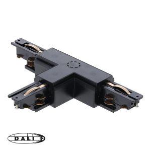 DALI 3-FASE RAIL | T-VORM CONNECTOR | RIGHT-2 | ZWART