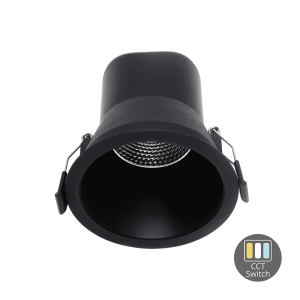 LED INBOUWSPOT MIRACLE 9W DIM ZWART CCT-SWITCH