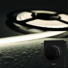 LED Strip COB - 10 Meter - Complete Set - 4000k - Neutraal Wit - 24V - IP68 Waterdicht - 480LED/m - Met Draadloze Mi-Light(MiBoxer) wanddimmer(Zwart)