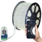 LED Strip Wit - 30 meter in een ROL - 220V - 2835SMD - 180L/M - IP65 - Met Wifi App + IR 23 knops afstandsbediening
