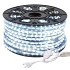 LED Strip Wit - 25 meter in een ROL - 220V - 5050 SMD - 60L/M - IP65  
Deze LED Strip is waterdicht en kan gelijk op de netvoeding worden aangesloten.